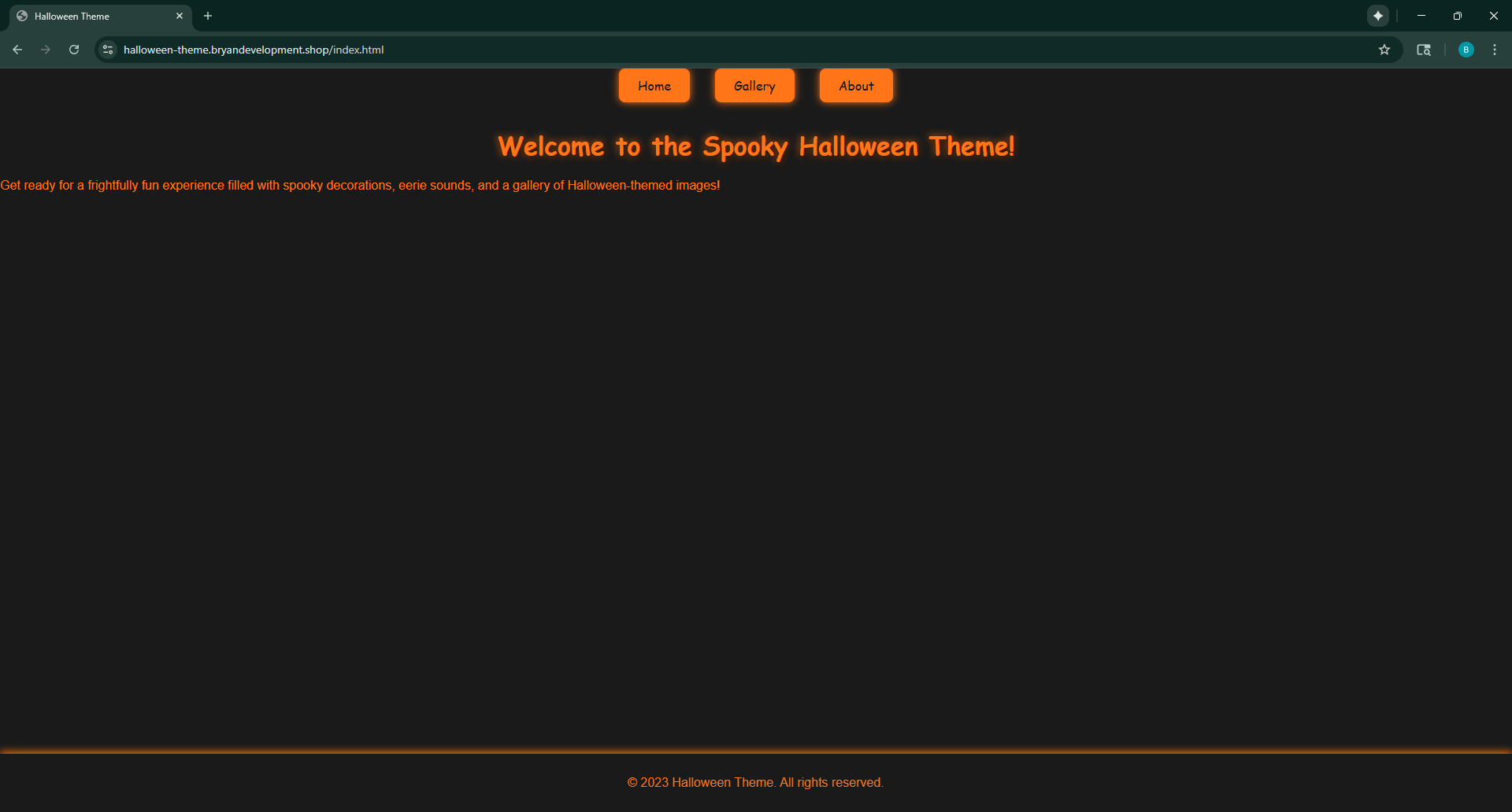 Halloween theme
