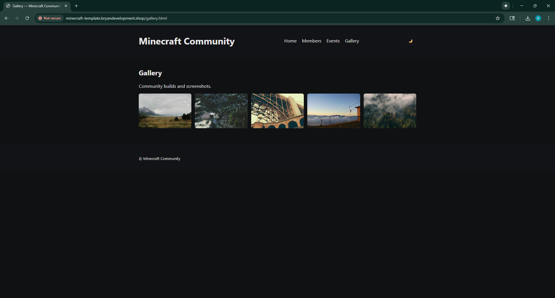 MineCraft Community Template